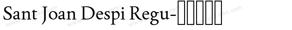 Sant Joan Despi Regu字体转换